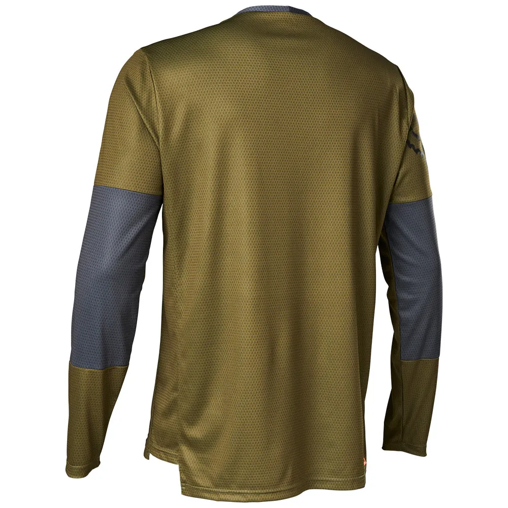 Fox Defend Ls Jersey Moth - Bark