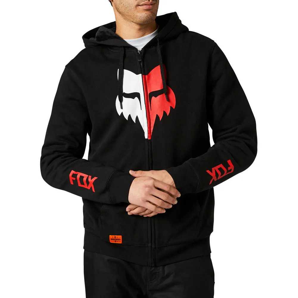 FOX RACING PERIL SASQUATCH ZIP-UP HOODED SWEATSHIRT