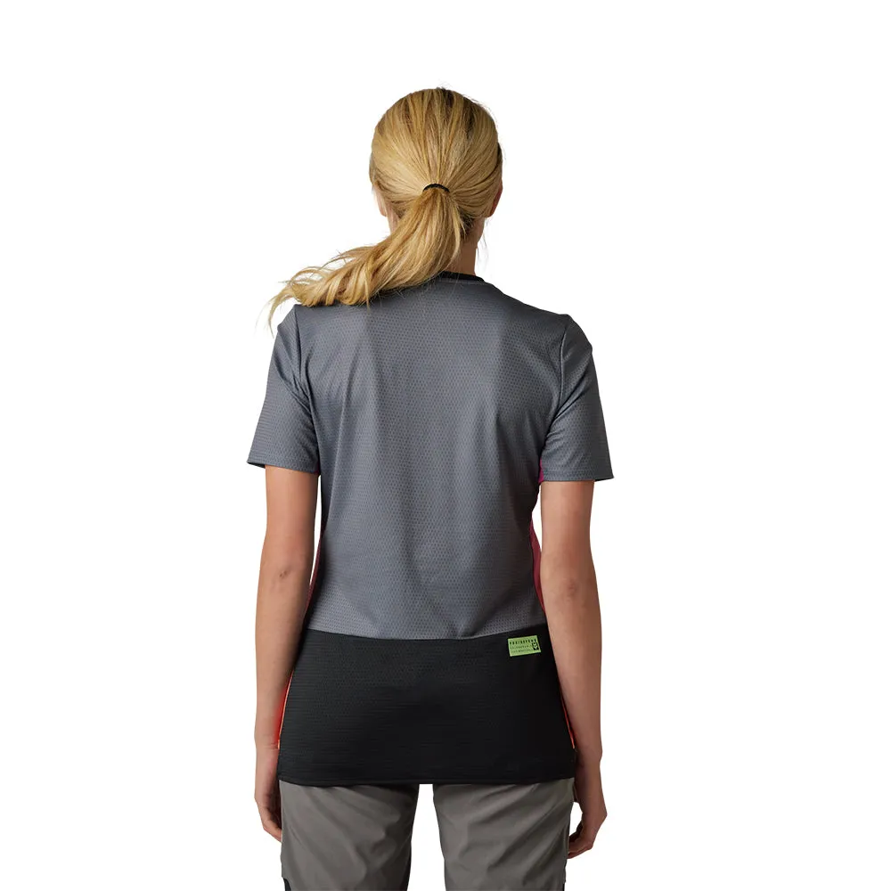 Fox Womens Defend Race Ss Jersey [Pewter]