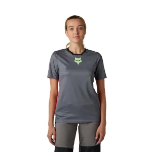 Fox Womens Defend Race Ss Jersey [Pewter]