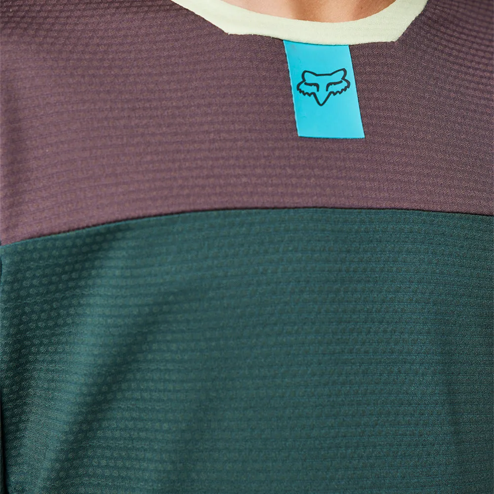 FOX YOUTH DEFEND LS JERSEY [EMERALD]