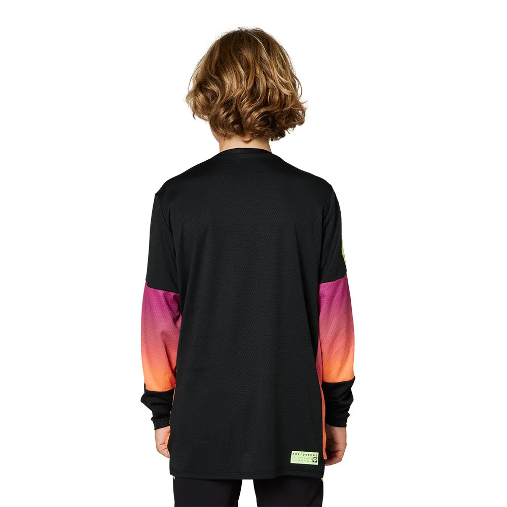 Fox Youth Defend Ls Jersey Race [Black]