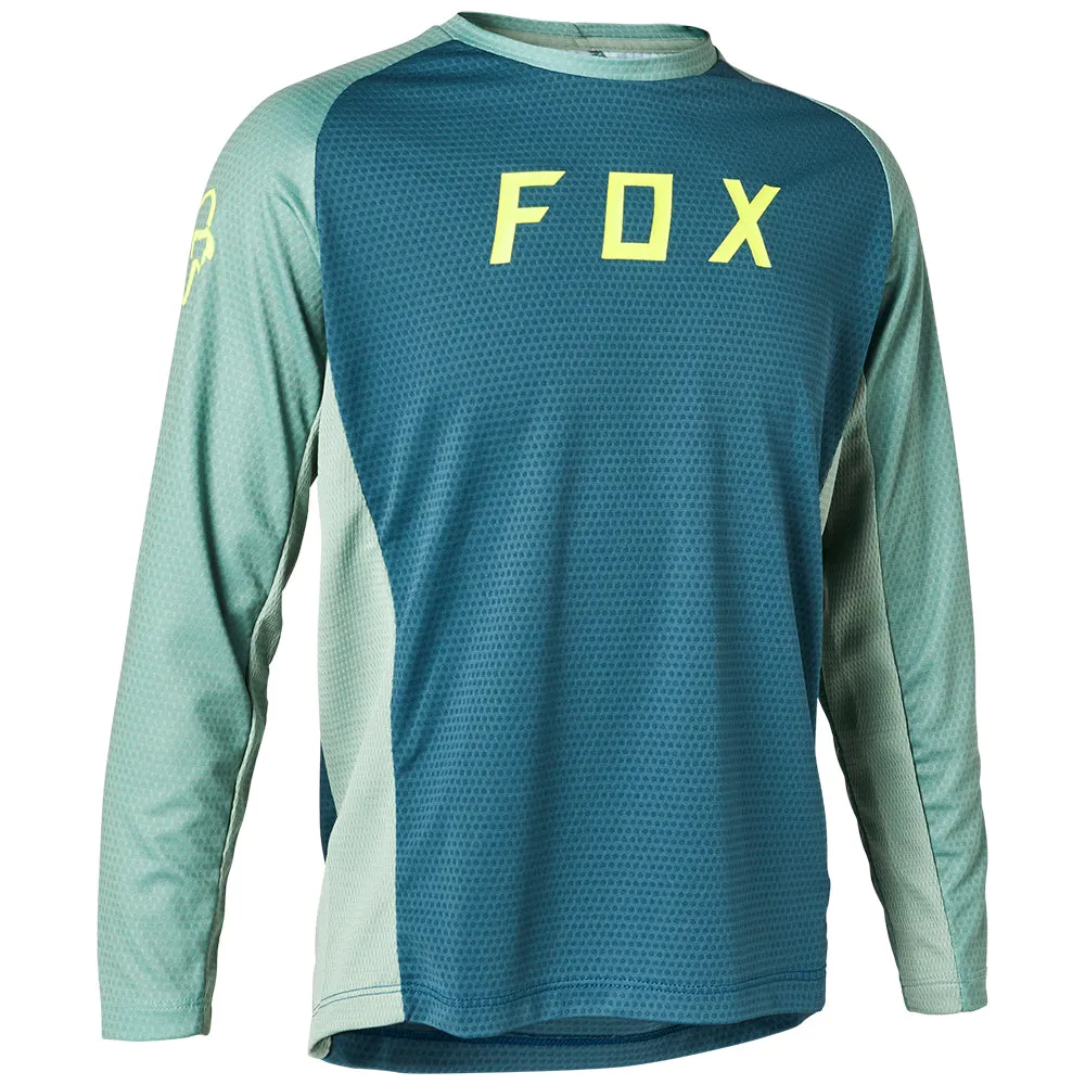 Fox Youth Defend Ls Jersey - Slate Blue