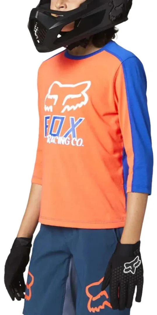 Fox YOUTH RANGER DR 3/4 JERSEY - Atomic Orange