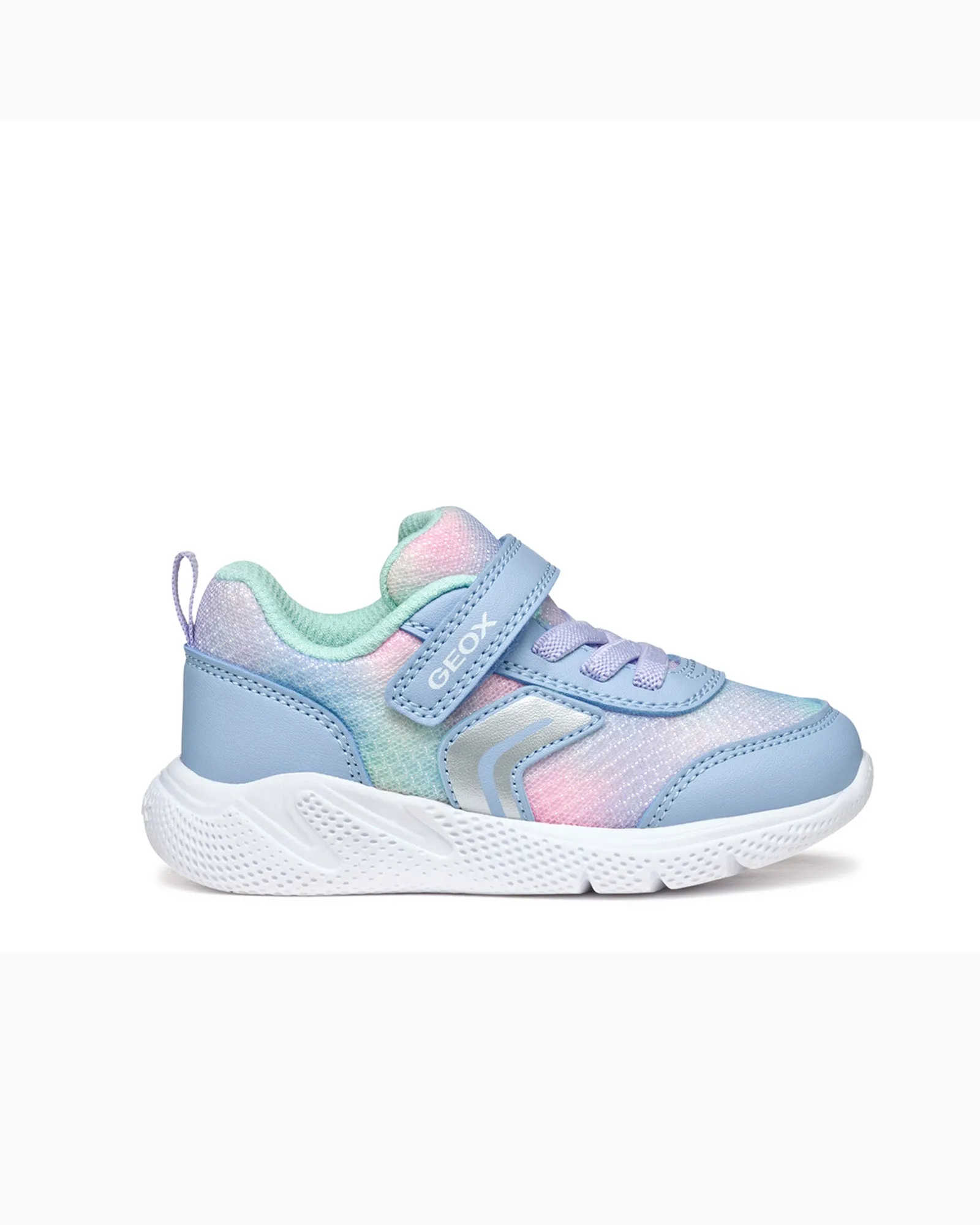 Geox Sprintye Baby Girl Trainers in Sky/Multi