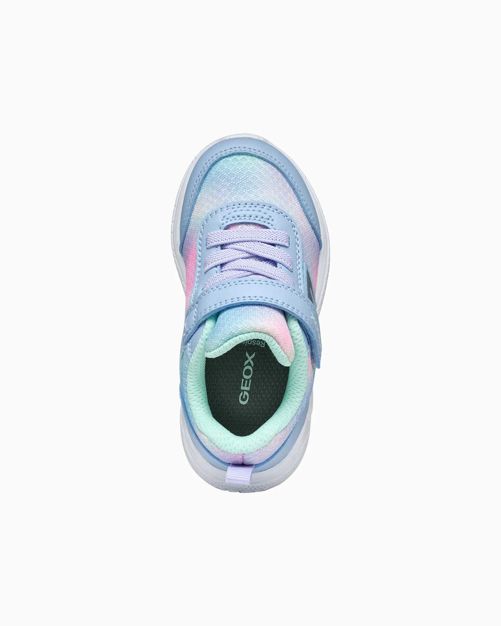 Geox Sprintye Baby Girl Trainers in Sky/Multi
