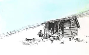 Harpers Creek Shelter, Virginia, [ 37.85619, -79.0005 ]