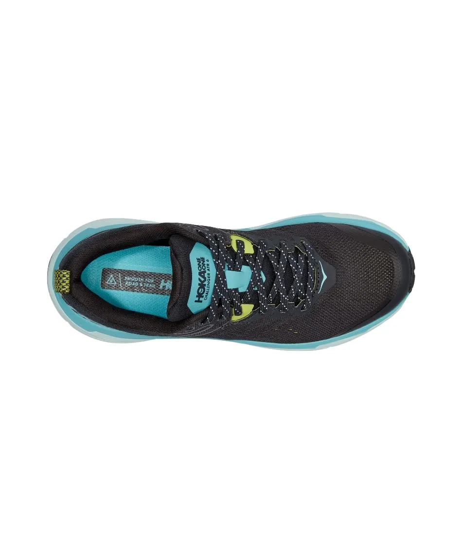 Hoka Women's Challenger 6 All Terrain Running Shoes Sneakers (Blue Graphite - Blue Glass, us_Footwear_Size_System, Adult, Women, Numeric, Medium, Numeric_7)