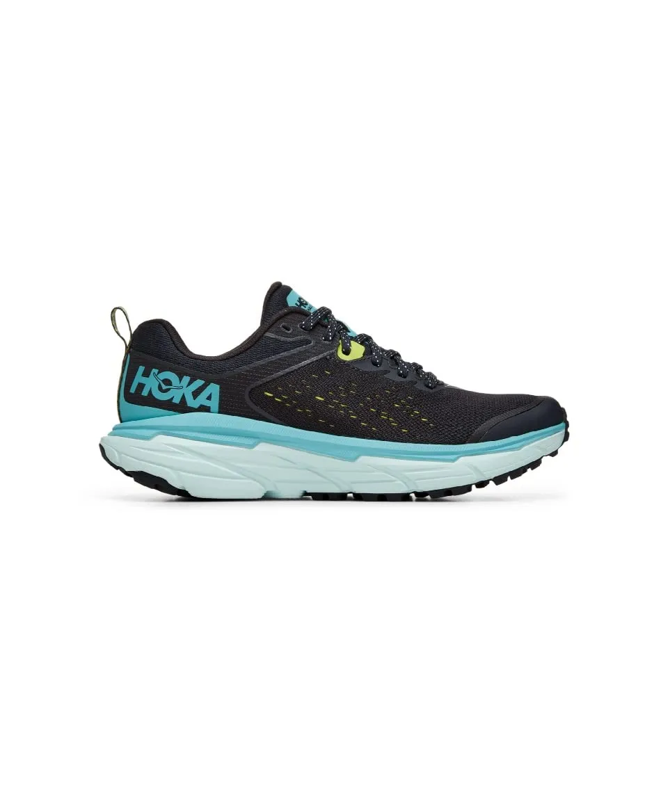 Hoka Women's Challenger 6 All Terrain Running Shoes Sneakers (Blue Graphite - Blue Glass, us_Footwear_Size_System, Adult, Women, Numeric, Medium, Numeric_7)
