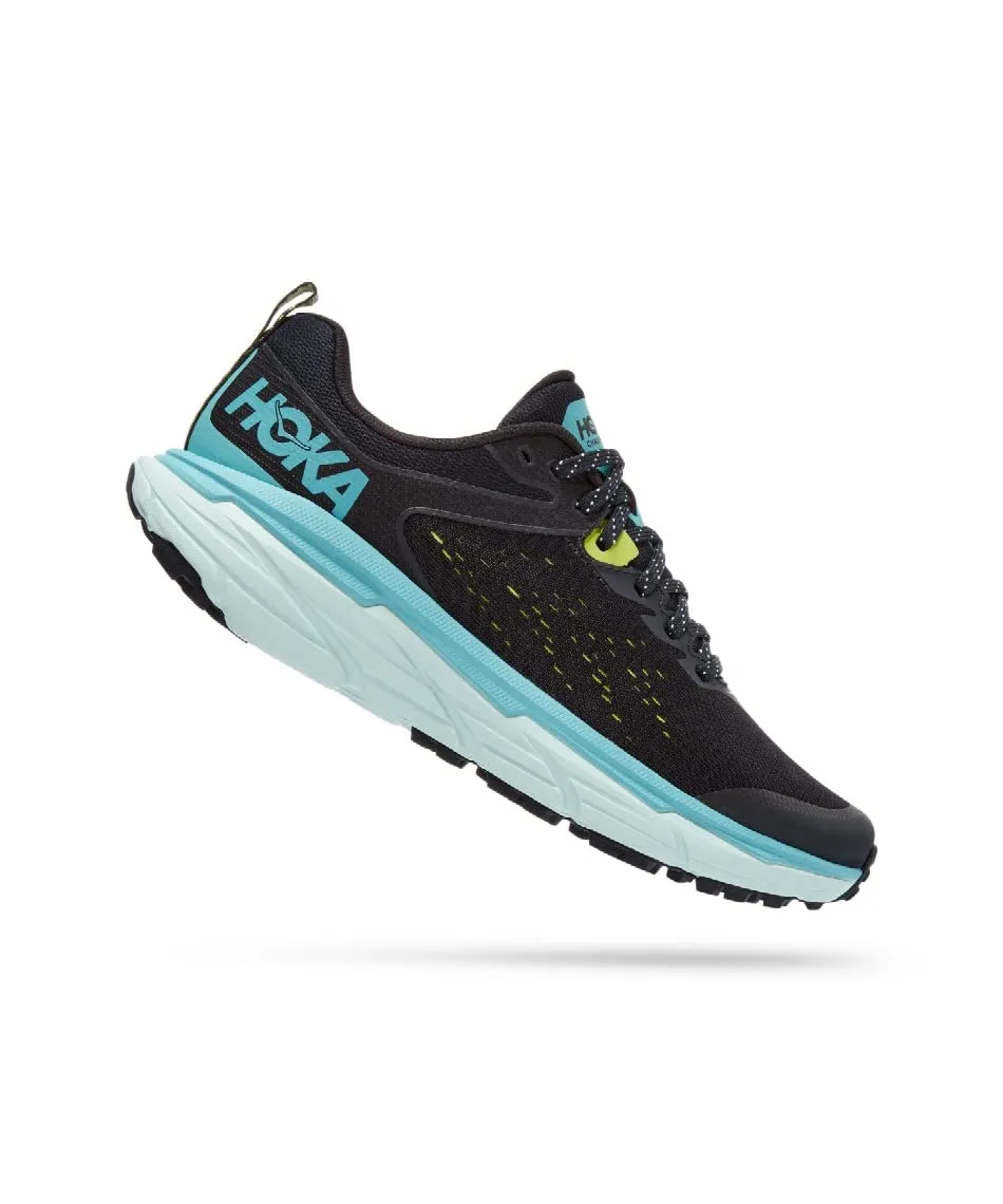 Hoka Women's Challenger 6 All Terrain Running Shoes Sneakers (Blue Graphite - Blue Glass, us_Footwear_Size_System, Adult, Women, Numeric, Medium, Numeric_7)