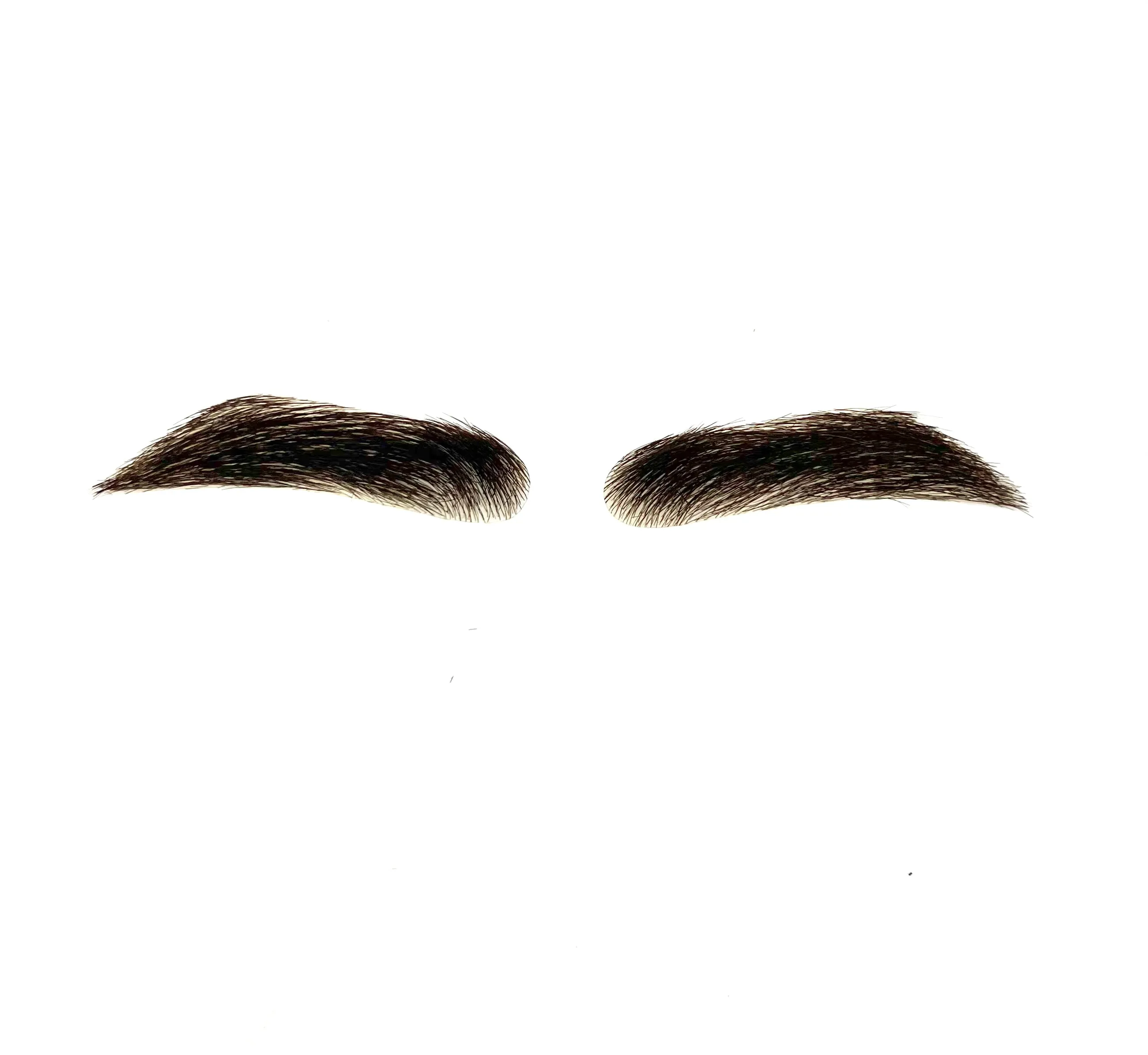 Human Hair Hand Injected PU False Eyebrows