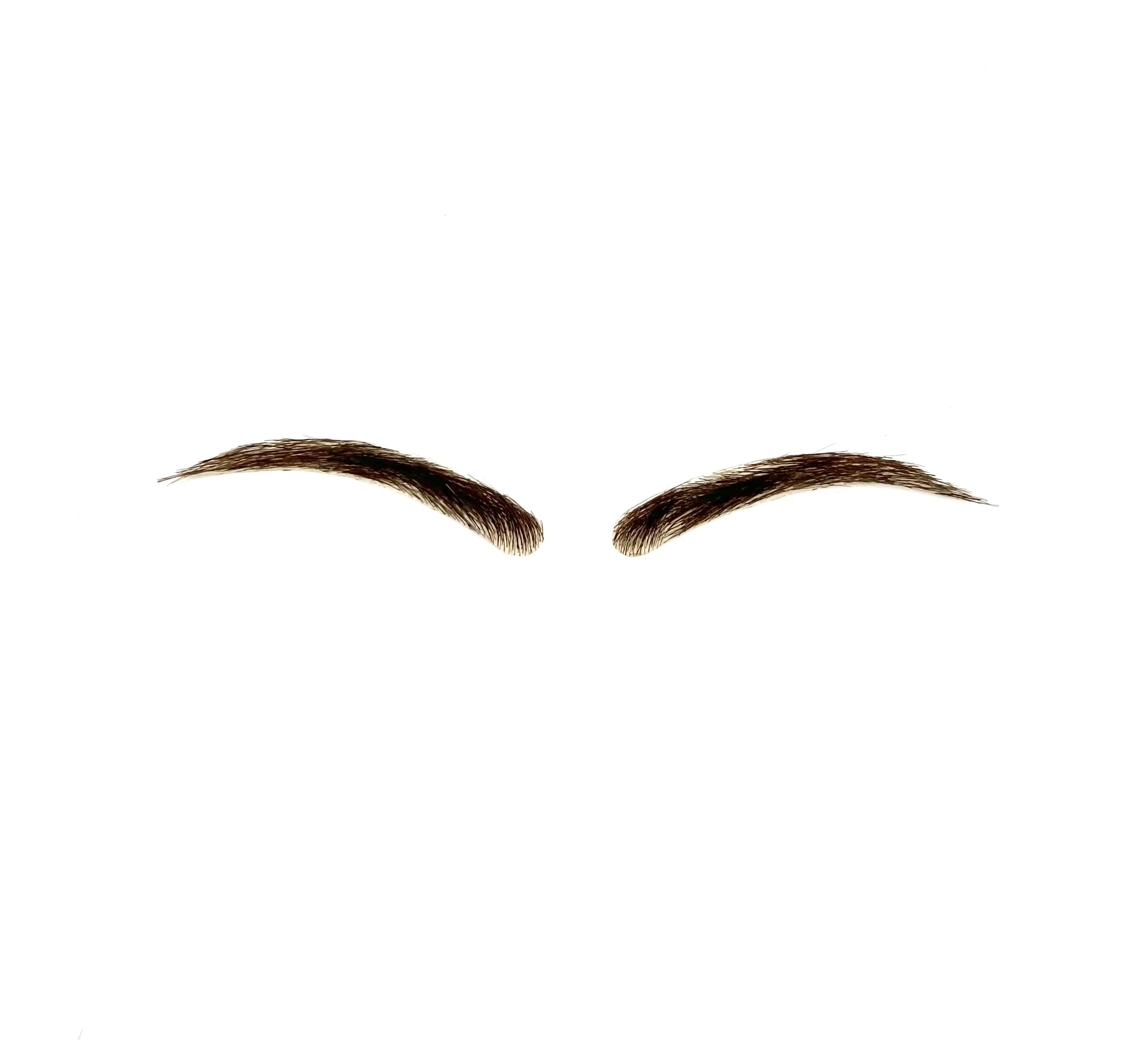 Human Hair Hand Injected PU False Eyebrows