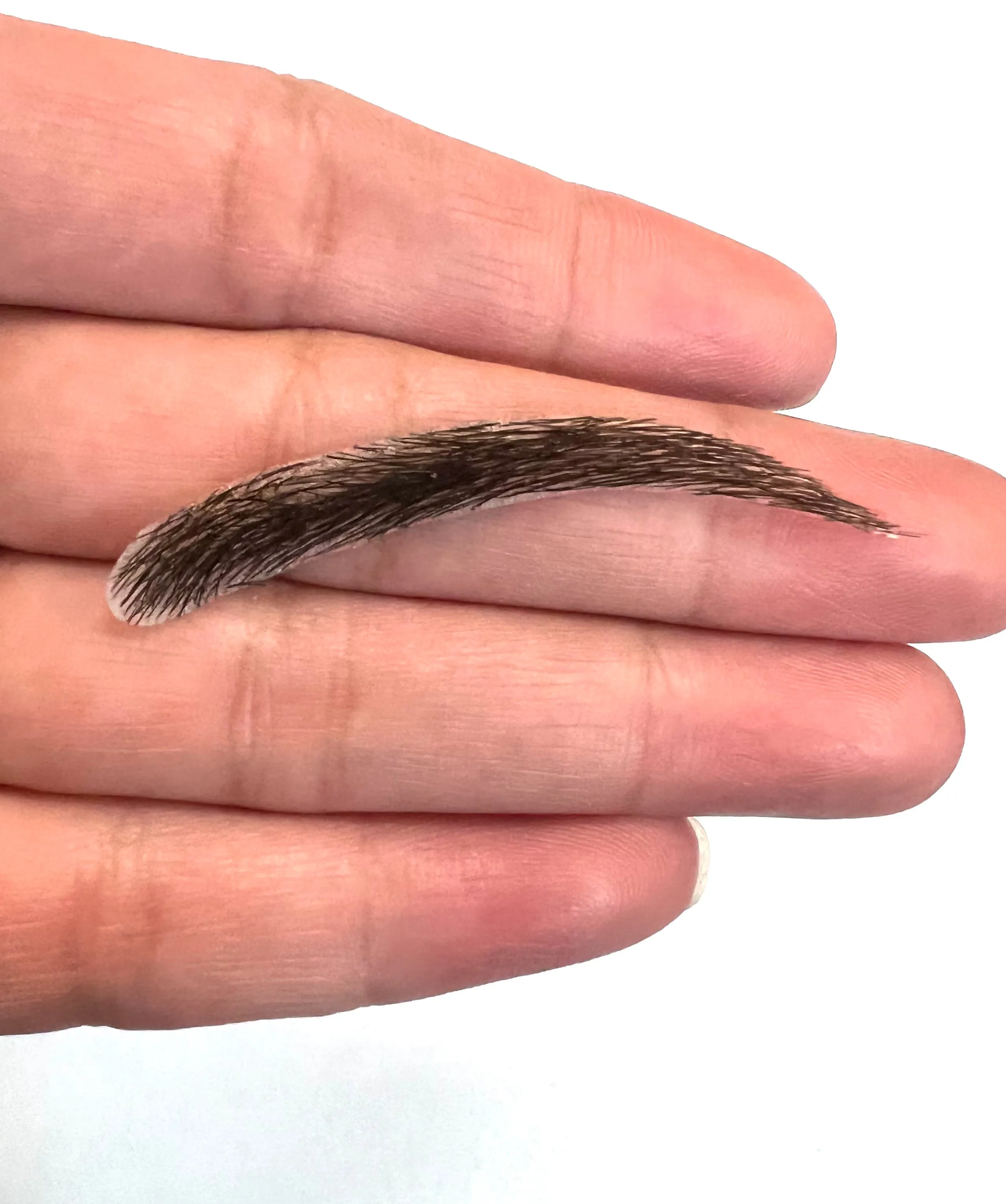 Human Hair Hand Injected PU False Eyebrows