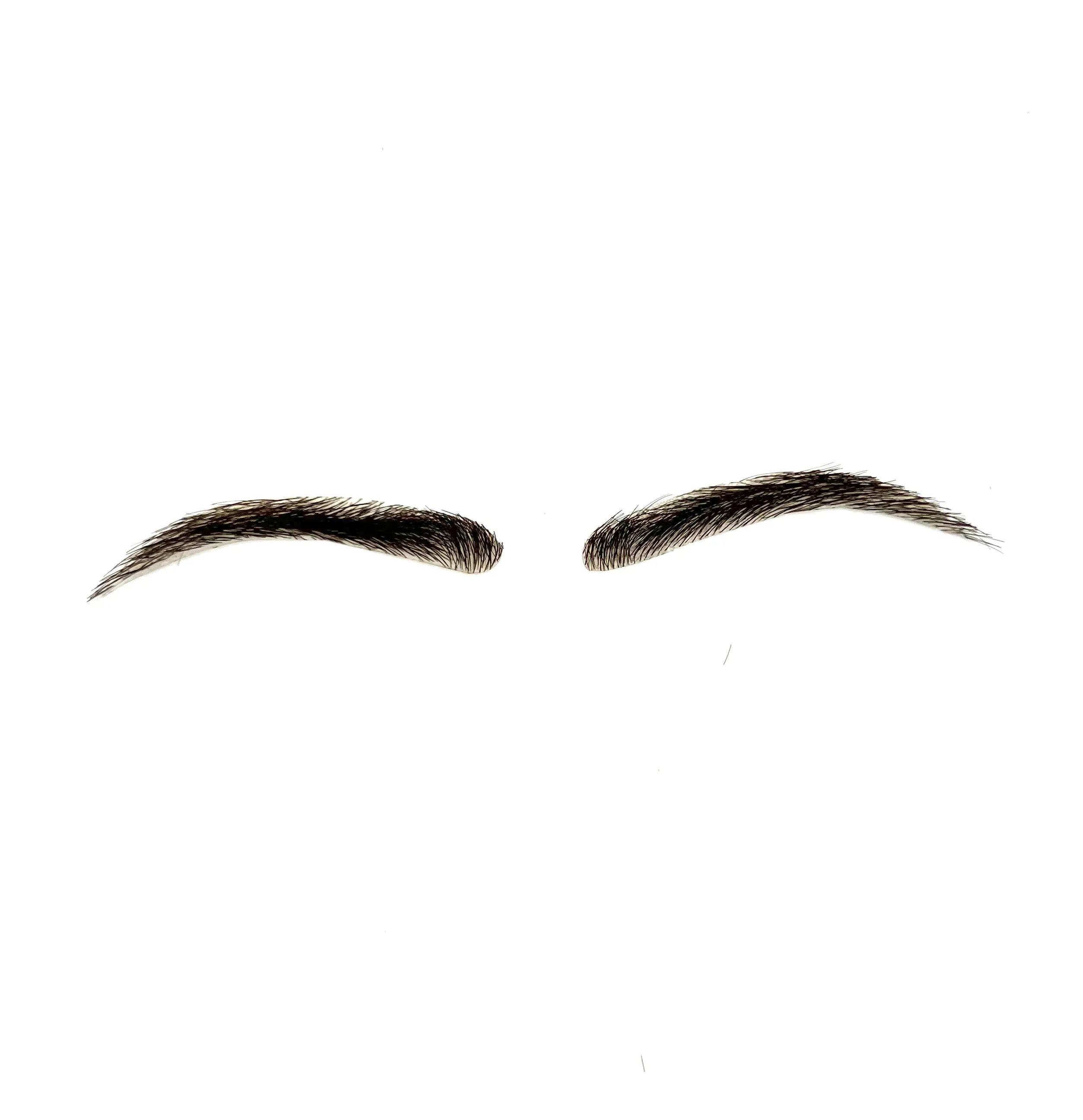 Human Hair Hand Injected PU False Eyebrows