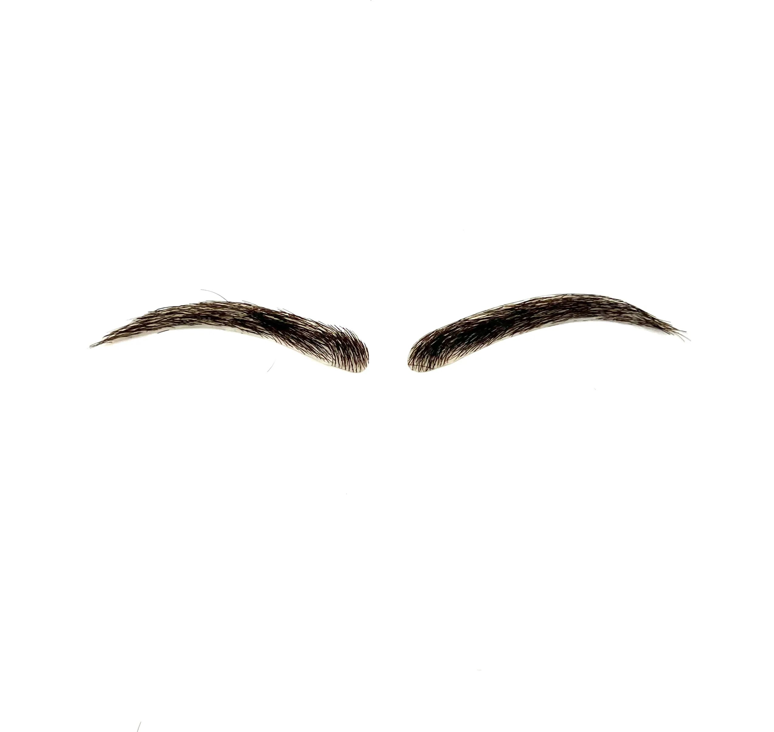 Human Hair Hand Injected PU False Eyebrows