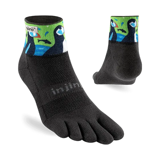 Injinji Artist Designed Men's Trail Mini-Crew Toesocks