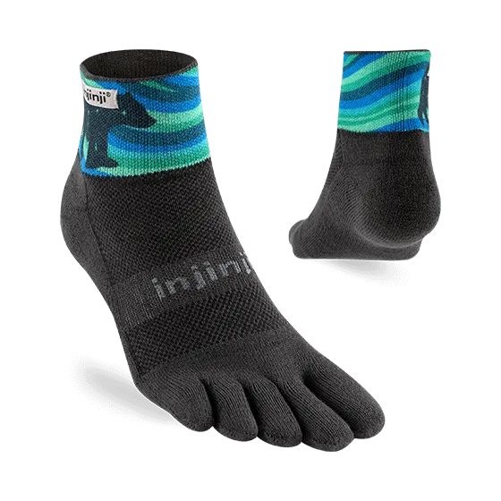 Injinji Artist Designed Men's Trail Mini-Crew Toesocks