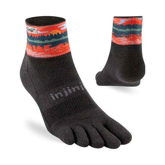 Injinji Artist Designed Men's Trail Mini-Crew Toesocks