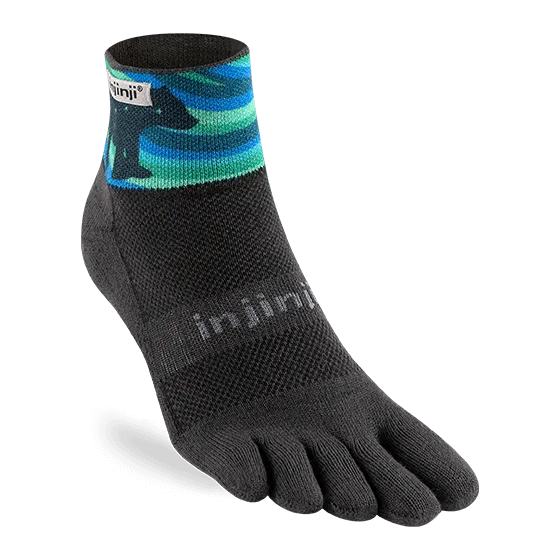 Injinji Artist Designed Men's Trail Mini-Crew Toesocks