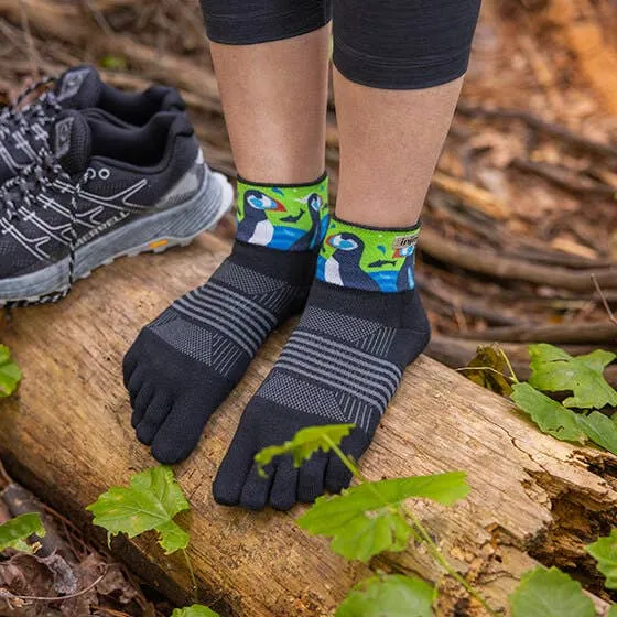Injinji Artist Designed Women's Trail Mini-Crew Toesocks