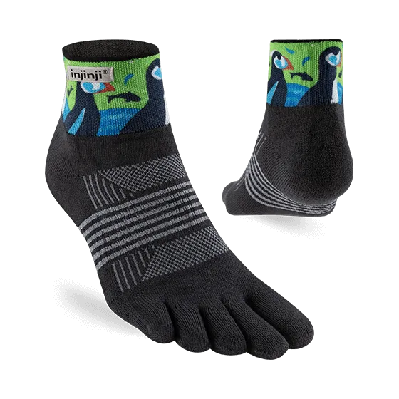 Injinji Artist Designed Women's Trail Mini-Crew Toesocks
