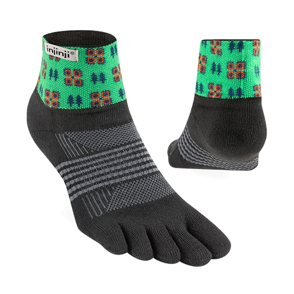 Injinji Artist Designed Women's Trail Mini-Crew Toesocks
