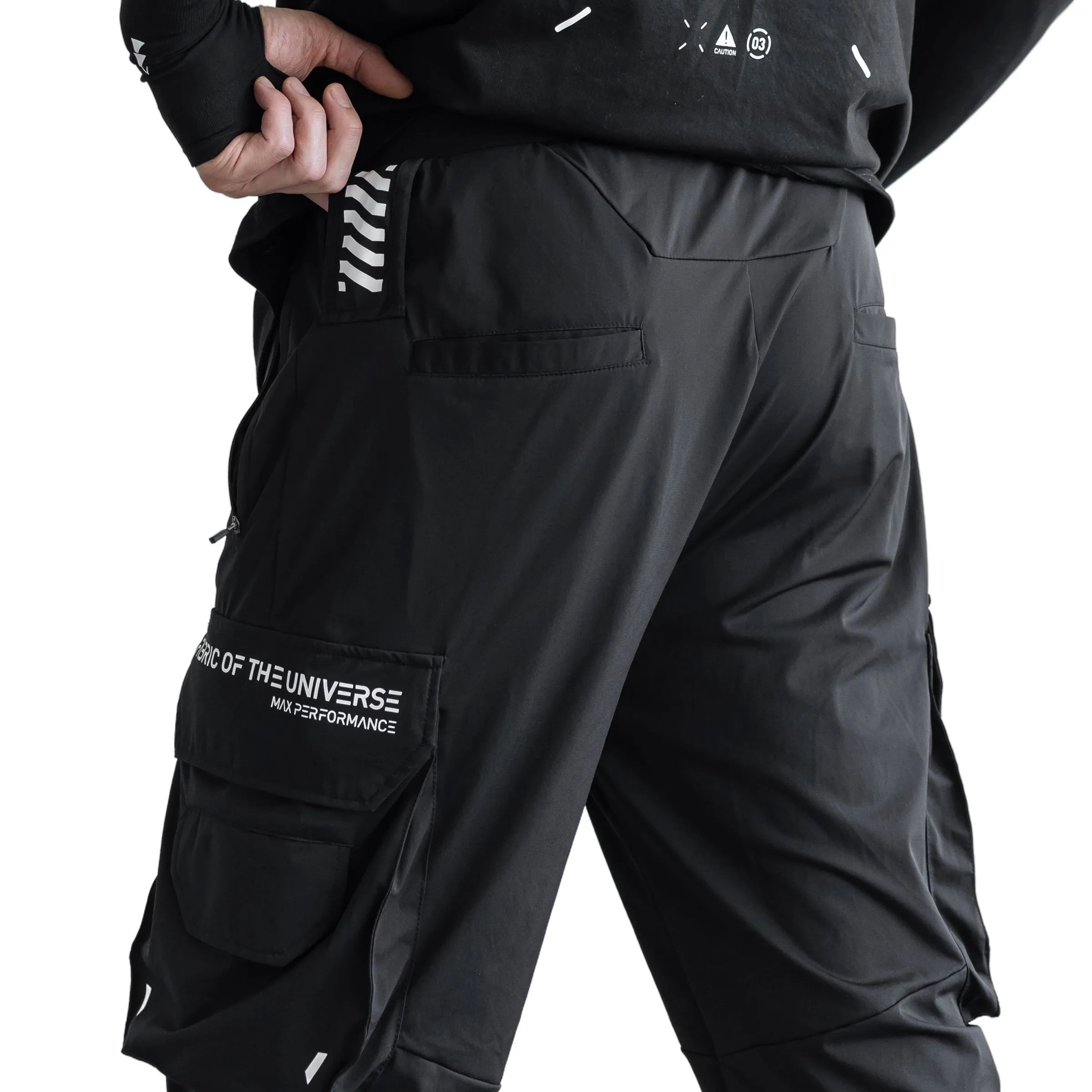 J-Type 005 Black Athletic Joggers