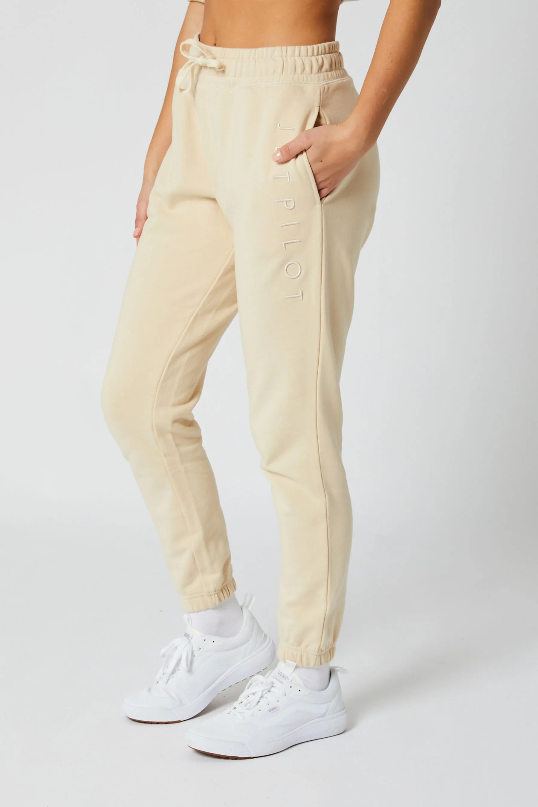 Jetpilot Simple Ladies Trackpant - Tan