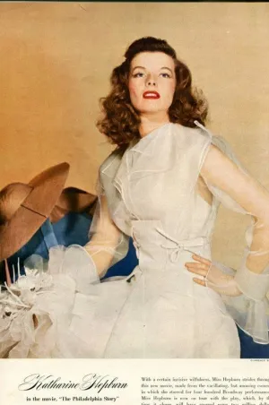 Katharine Hepburn Dress The Philadelphia Story White Prom Dress