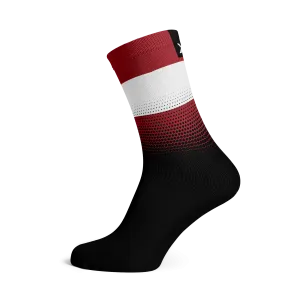 Latvia Flag Socks