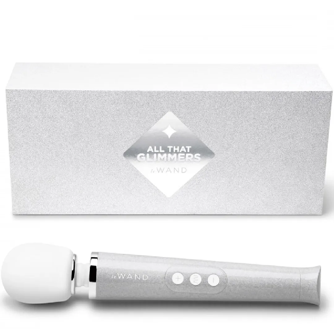 Le Wand All That Glimmers Wand Vibrator  - White