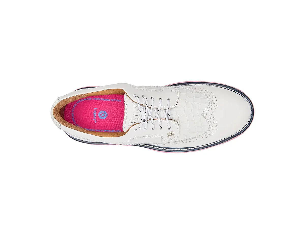 Legacy Freedom Pro Spiked Golf Shoes White Pink