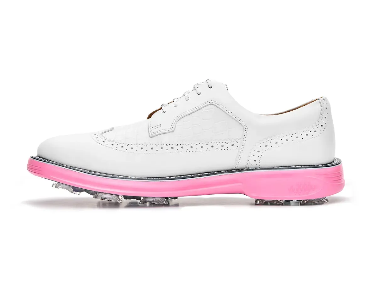 Legacy Freedom Pro Spiked Golf Shoes White Pink