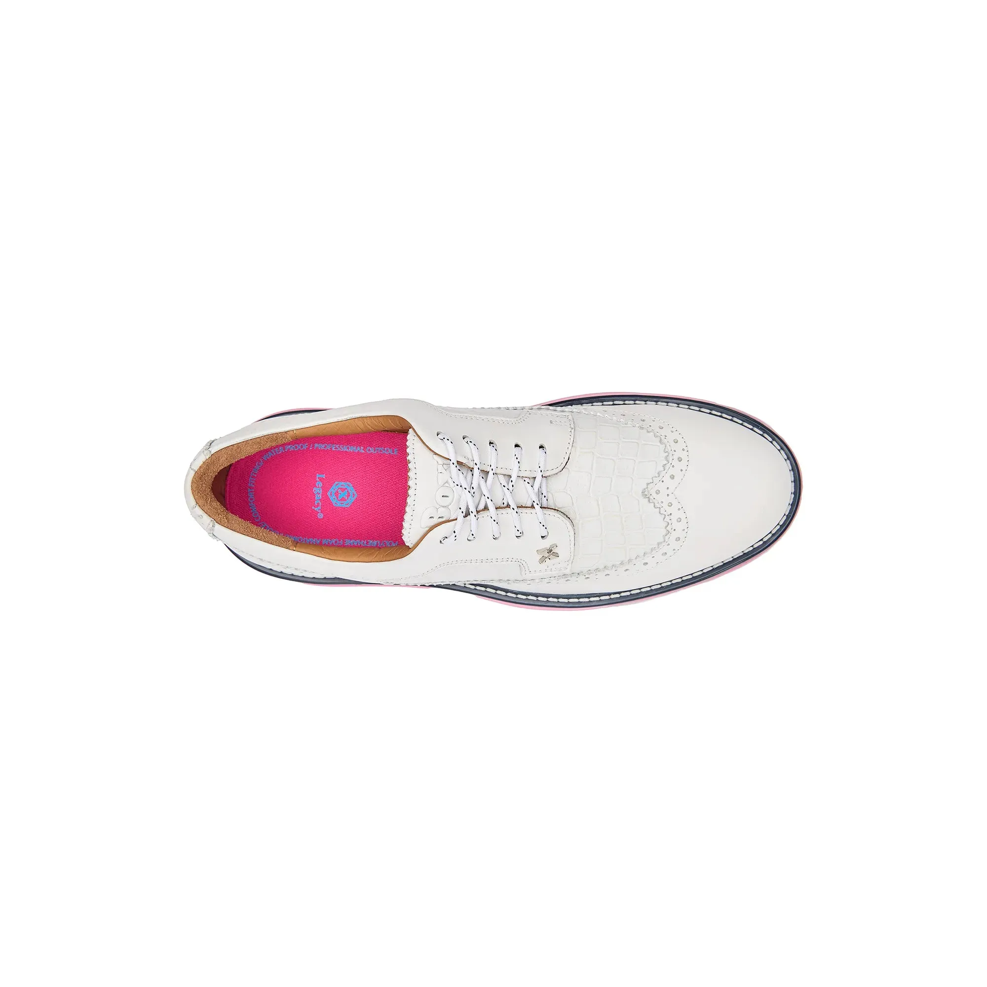 Legacy Hope Pro Spiked Golf Shoes White Pink