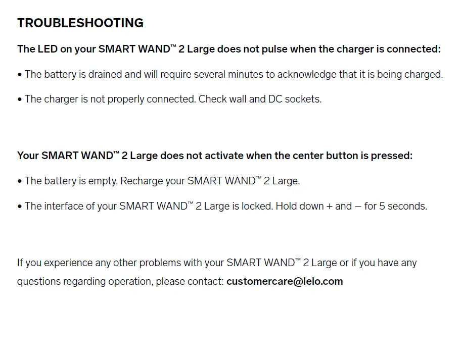 LELO Smart Wand 2 Medium & Large Body Massager  Premium Rechargeable & Waterproof