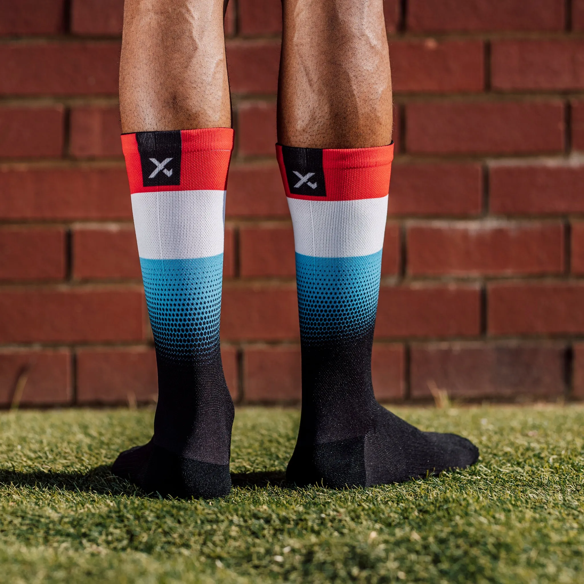 Luxembourg Flag Socks