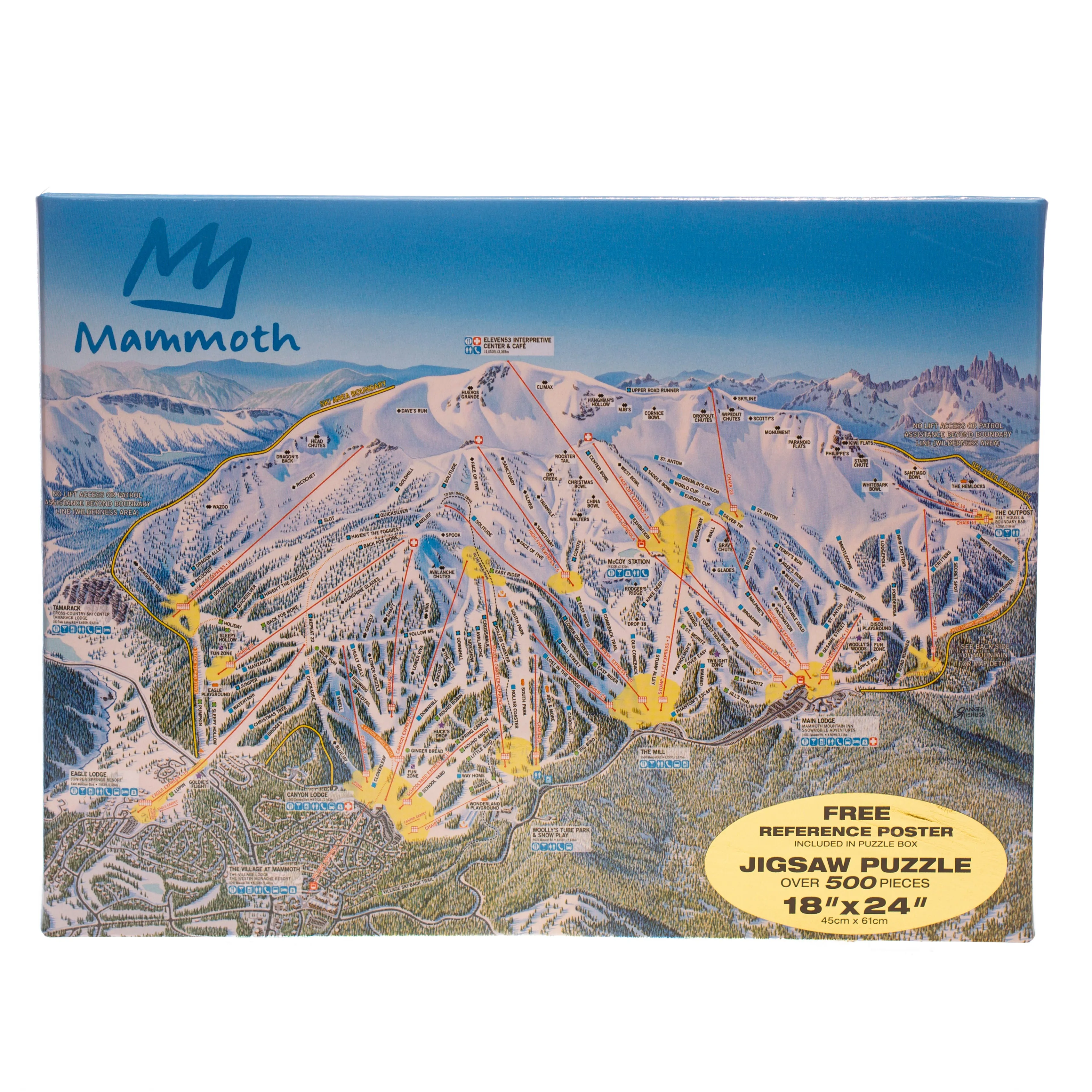 MAMMOTH TRAIL MAP JIGSAW PUZZLE