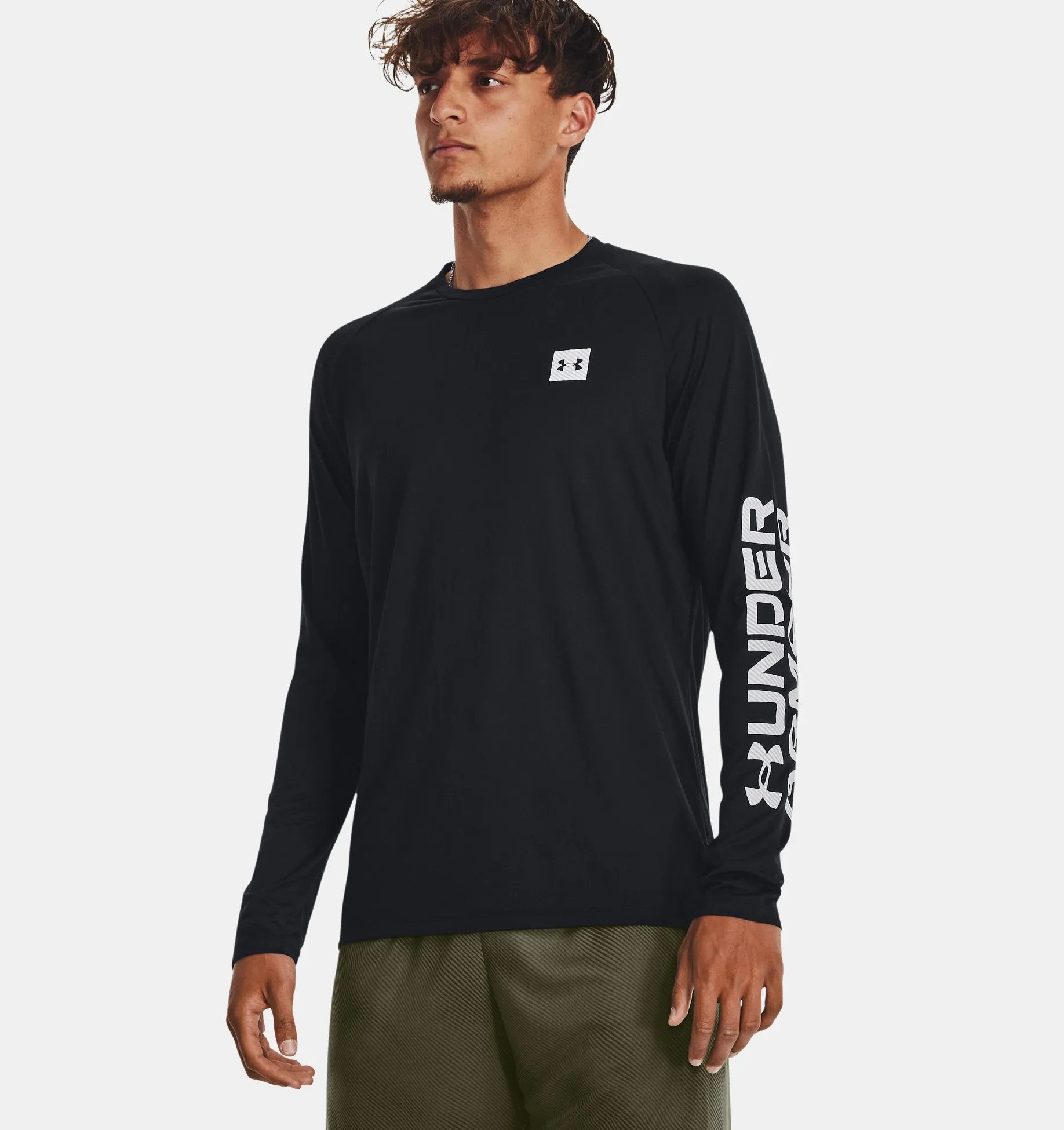 Men's UA Tech Print Fill Long Sleeve