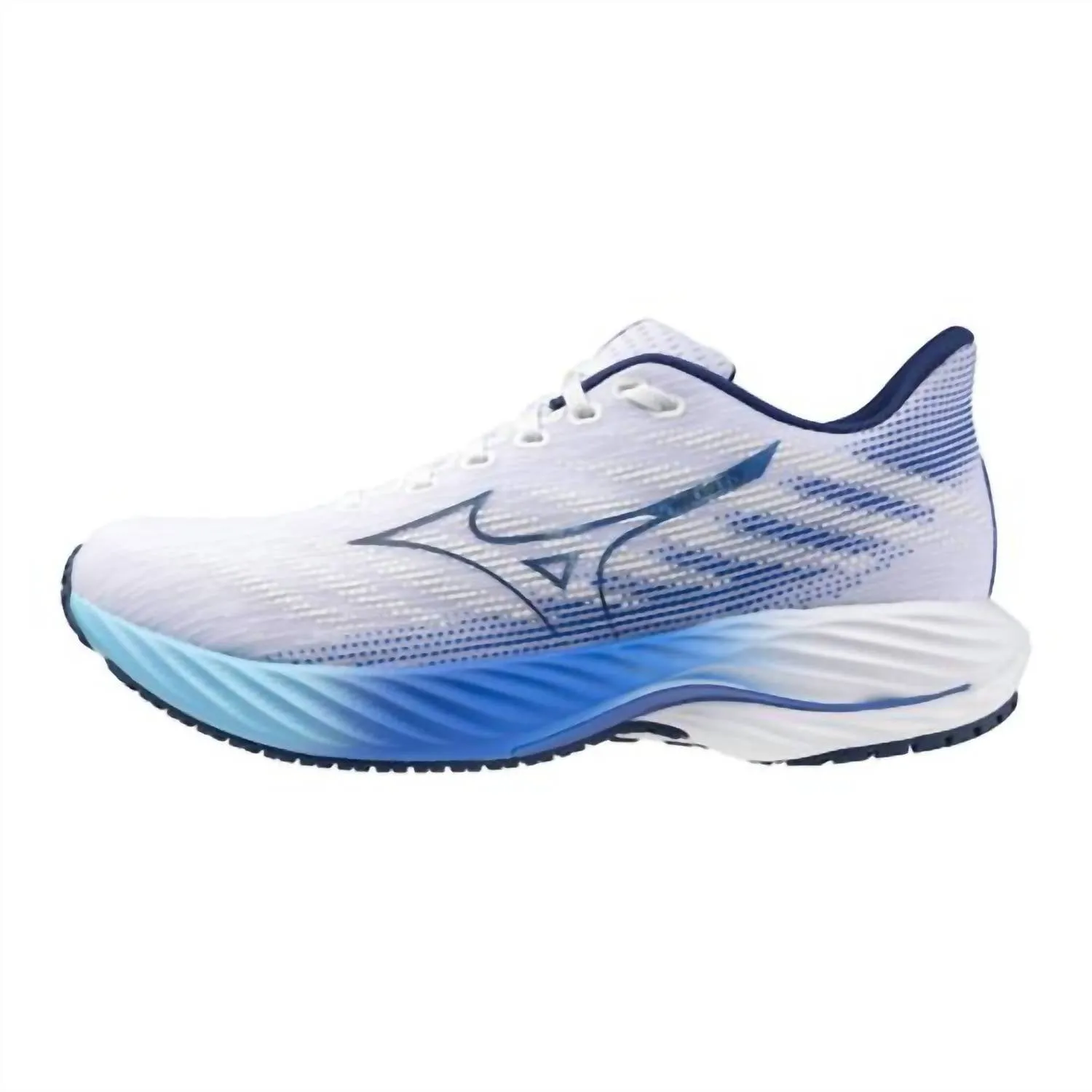 Men's Wave Rider 28 Shoes In White-Estate Blue