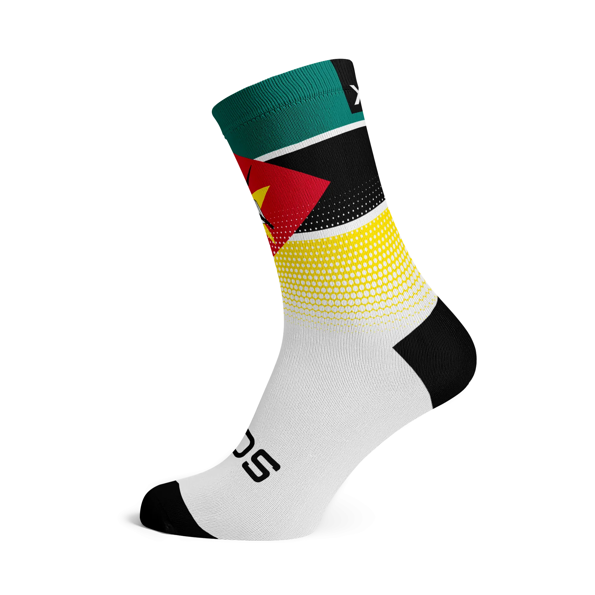 Mozambique Flag Socks