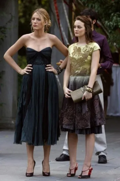 Navy Blue Blake Lively Dress Strapless Prom Dress