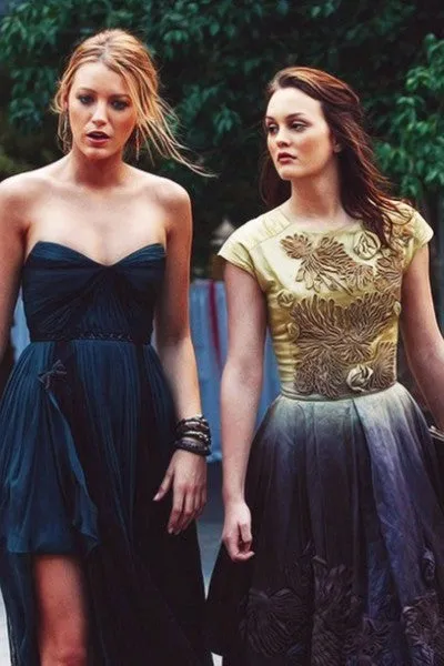 Navy Blue Blake Lively Dress Strapless Prom Dress
