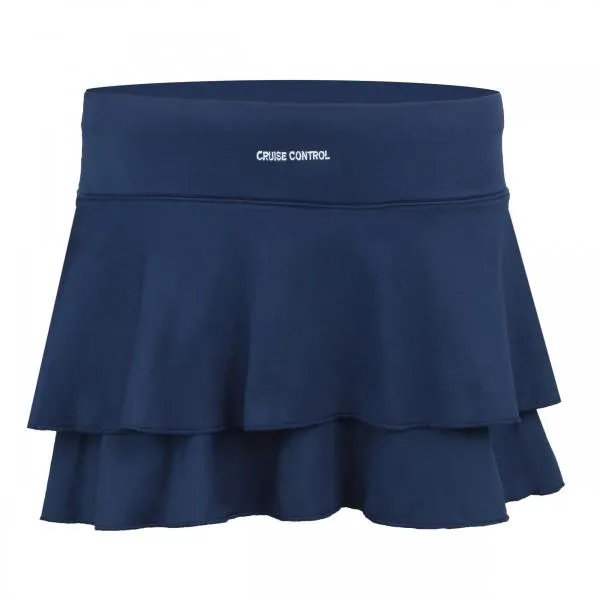 Navy Flirty Flounce Skort