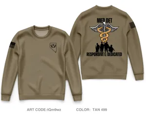 Nevada Army National Guard Medical Detachment Core Men's Crewneck Performance Sweatshirt - tQm9wz