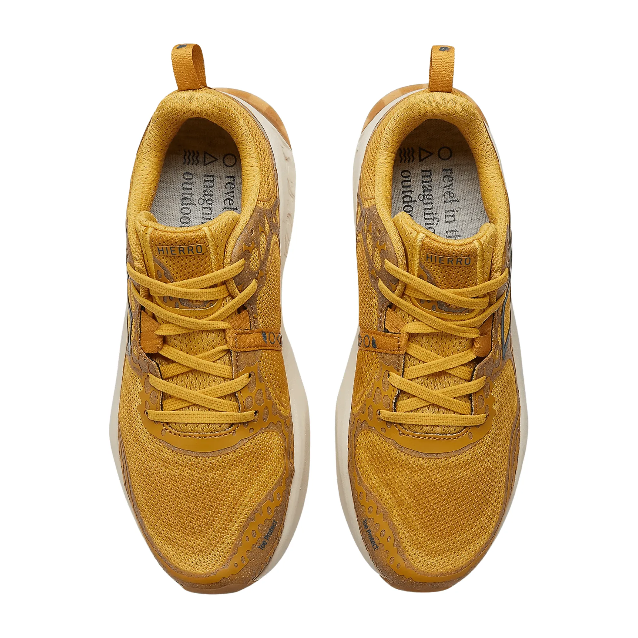 New Balance Men's Fresh Foam X Hierro v8 Trail Running Shoes - Butterscotch with Ginger Lemon and Deep Sea