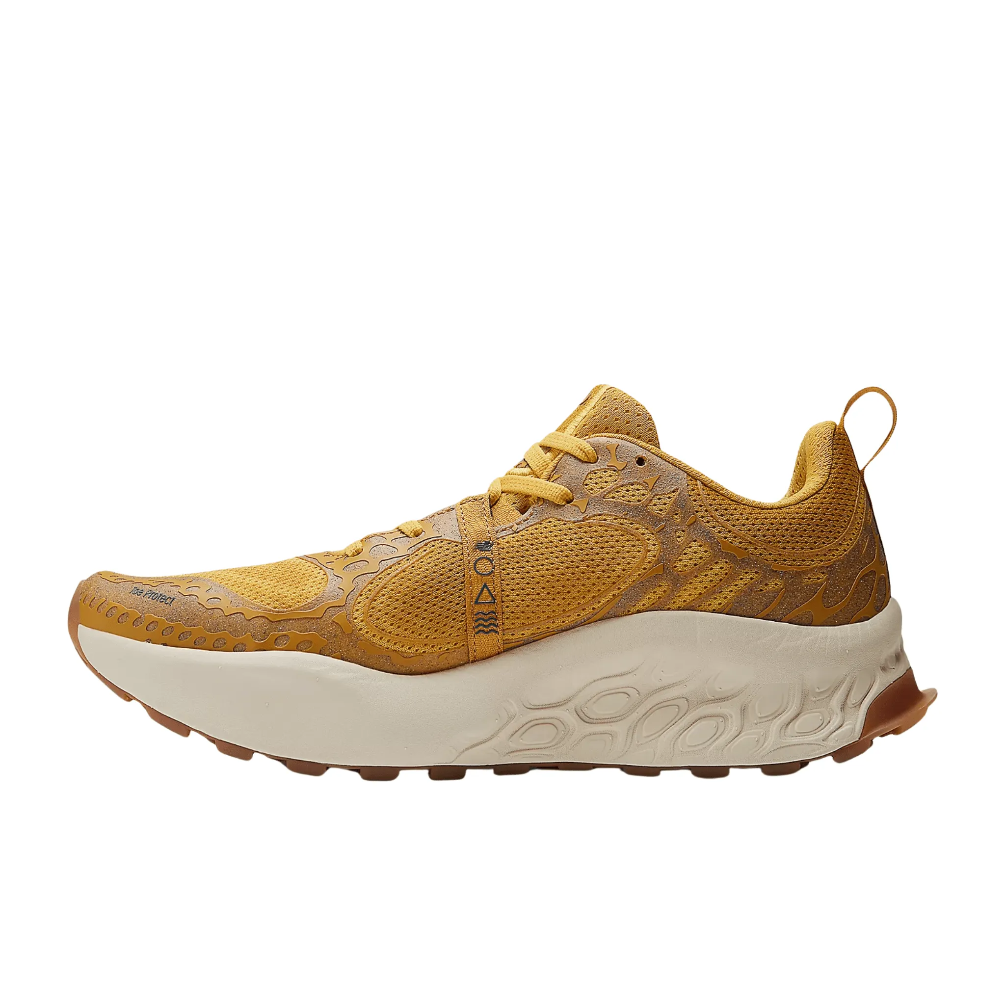 New Balance Men's Fresh Foam X Hierro v8 Trail Running Shoes - Butterscotch with Ginger Lemon and Deep Sea