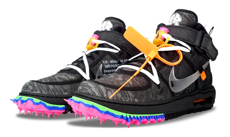 Nike Air Force 1 Mid x OFF-WHITE Black 2022 (DO6290-001) Men's Size 5-14