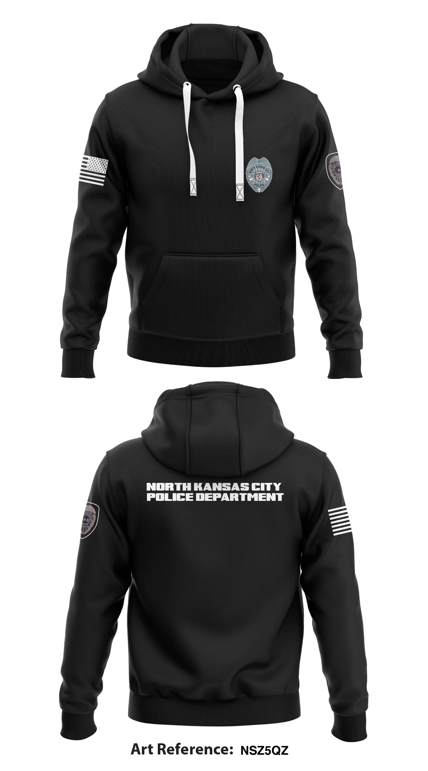 North Kansas City Police Department Store 1  Core Men's Hooded Performance Sweatshirt - NsZ5QZ