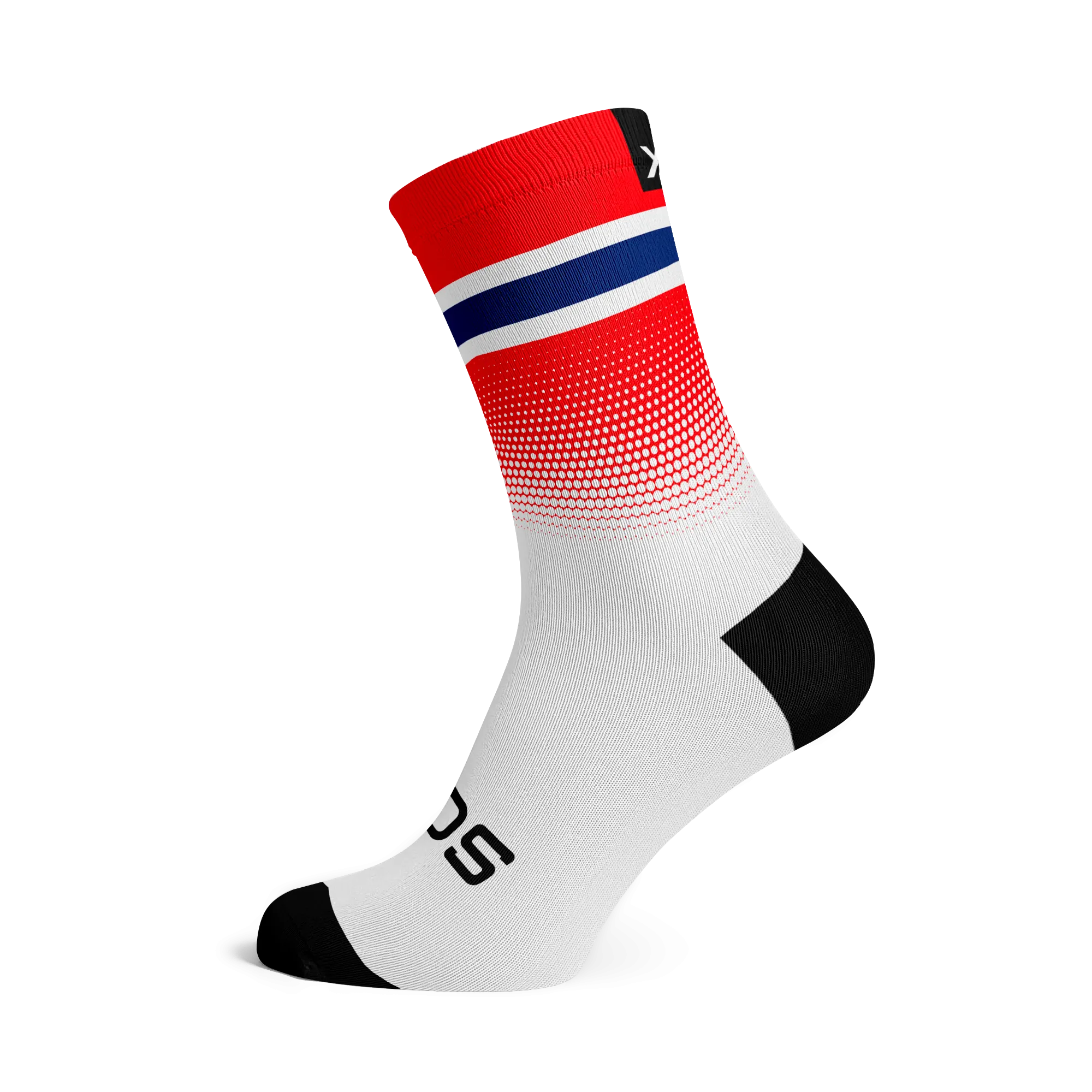 Norway Flag Socks