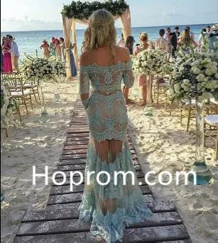 Off Shoulder Homecoming Dress, Mint Long Sexy Homecoming Dress